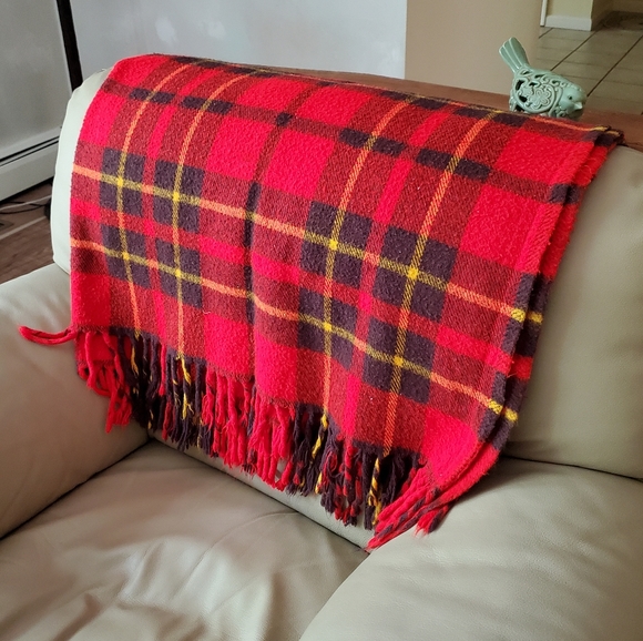 Faribo Faribault Woolen Tartan Fringed Throw - Picture 2 of 8